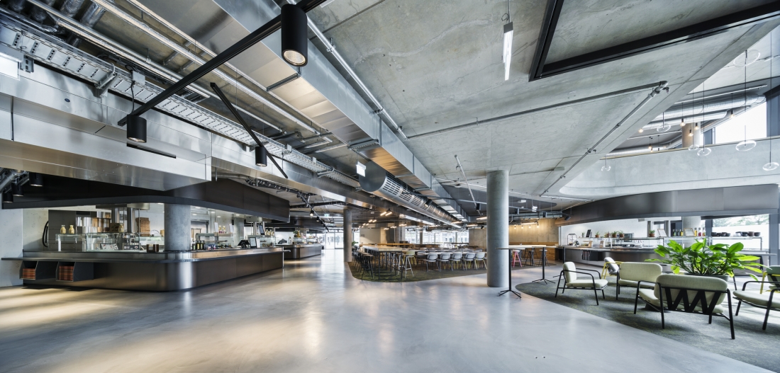 zalando Headquarter  Foodcourt Construction